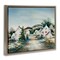 Stupell Industries Tranquil Village Road & Houses Floating Frame, design by Owen Wexler